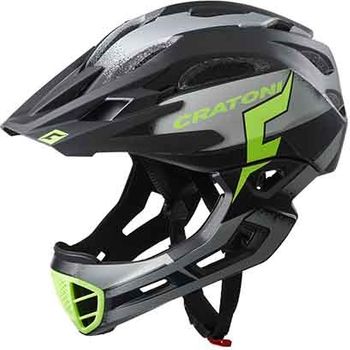 Cratoni Casco C-maniac Pro Mtb Negro/verde Lima Mate