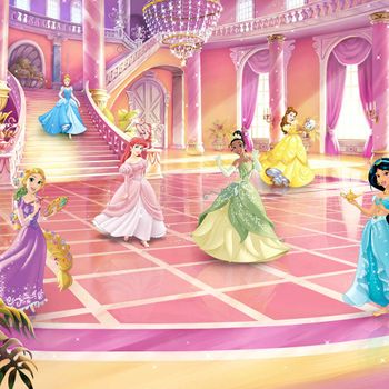 Mural Fotográfico Glitze Party Princess Rosa 368x254 Cm Komar