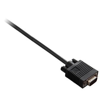 V7 - Cable Pantalla Vga 2 Hddb15 (m/h) Negro 2 m