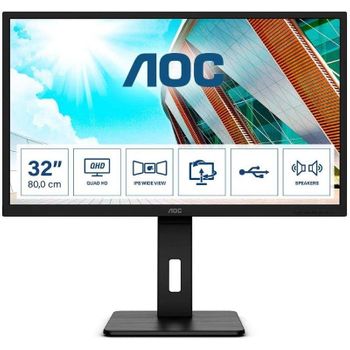 Monitor Profesional Aoc Q32p2ca 31.5'/ Qhd/ Multimedia/ Negro