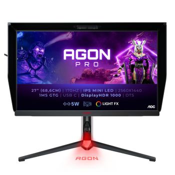 Ag274qxm Pantalla Para Pc 68,6 Cm (27") 2560 X 1440 Pixeles Quad Hd Led Negro, Rojo