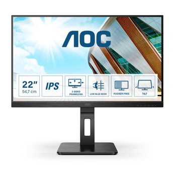 Monitor Aoc 22p2du 21.5'/ Full Hd/ Multimedia/ Negro