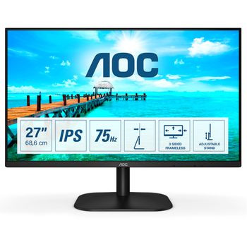 Aoc - B2 27b2da Led Display 68,6 Cm (27") 1920 X 1080 Pixeles Full Hd Negro