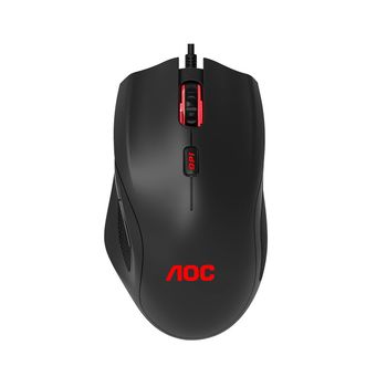 Ratón Óptico Aoc Gaming Gm200 Con Cable 4200dpi Rgb Negro