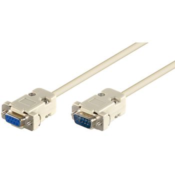 Cable D-sub9 / Rs232 De 2 Metros 9 Pines Macho A Hembra 1:1 Conectores Desmontables 50224