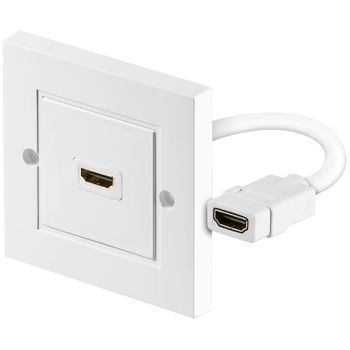 Panel Hdmi Para Empotrar Pared Conector Hembra - Hembra