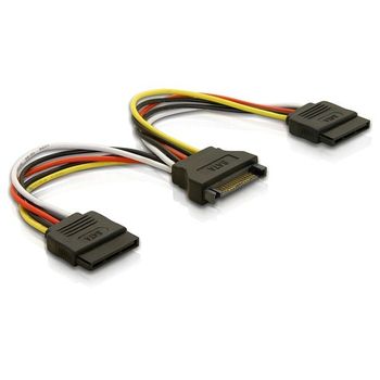 Cable De Alimentacion Sata A 2 Sata Duplicador Goobay