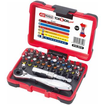 Torsionpower Juego De Puntas Y Carraca De 32 Piezas 918.3010 Ks Tools