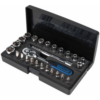 Set De Carraca, Vasos Y Puntas Chromeplus 918.0626 Ks Tools