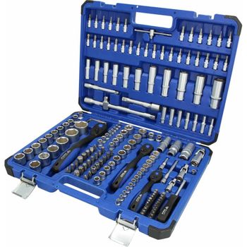 Set De Llaves De Vaso 171 Piezas Acero 1/4" 3/8" 1/2" Brilliant Tools