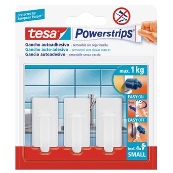 Colgador Powerstrips Rectangular Pequeño Tesa