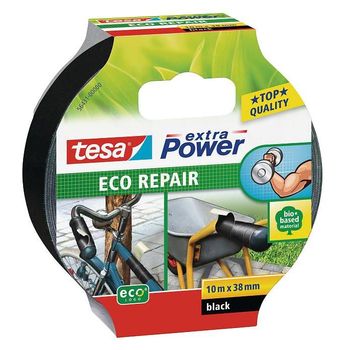 Cinta Adhesiva De Tejido Eco Repair Negra 10m X 38 Mm Tesa