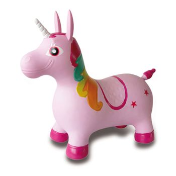 Unicornio Saltarín Con Bomba Rosa Jamara