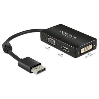 Adaptador/cable Delock Displayport - Vga/dvi/hdmi