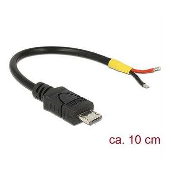 Cable De Alimentación Delock 82697 10 Cm Negro