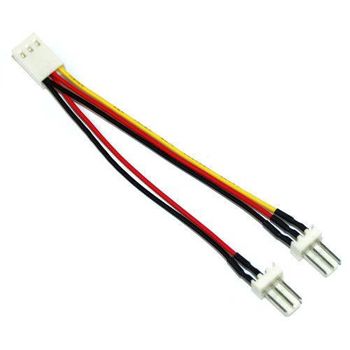 Inline 33433. Ladrón Cable Molex 3-pin. 1 Hembra X 2 Macho