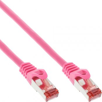 Cable Ftp Cat.6. 1m Rosa