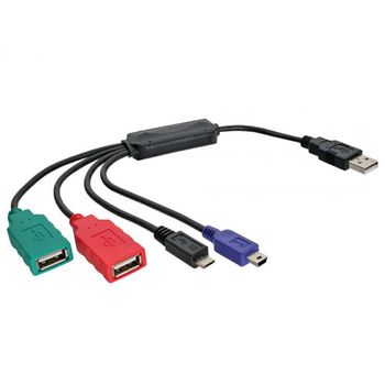 Inline 33294v. Cable-hub 3xusb2.0 + Miniusb