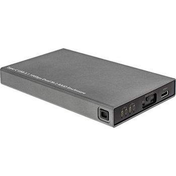 Inline 00031c. Caja Externa Usb 3.1. Compatible Con 2x M.2. Negra