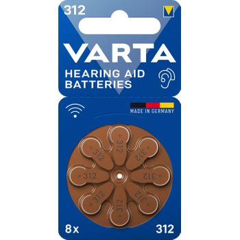 Varta 4043752393712 Pila Doméstica Batería De Un Solo Uso 312 Zinc-aire