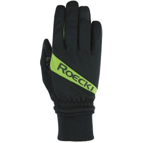 Roeckl Guantes Rofan Windproof Negro Amarillo