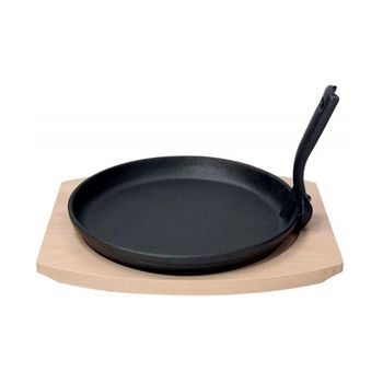 Plato Carne Hierro Fundido 25cm C/tabla De Corte Vita San Ignacio