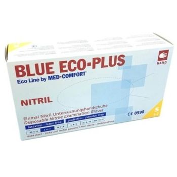 Ampri Guante De Nitrilo Eco Blue Med-confort 100 Unidades