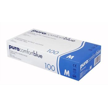 Pura Comfort Guantes De Nitrilo Azul M 100 Uds