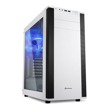 Sharkoon Caja Pc Atx M25-w Blanca Con Sonido 7.1