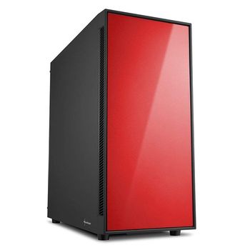 Sharkoon Caja Pc Atx Am5 Silent Roja