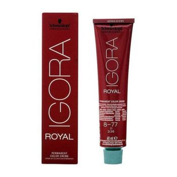 Tinte Permanente Igora Royal Schwarzkopf 8-77 (60 Ml)