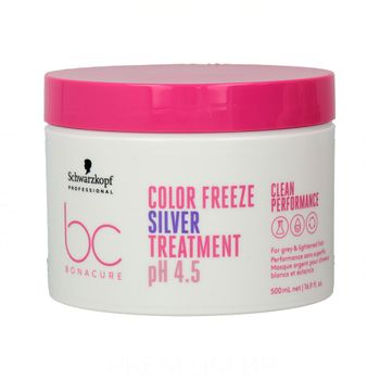 Mascarilla Para Cabellos Blancos Schwarzkopf Bonacure Color Freeze Silver  (500 Ml) Ph 4.5