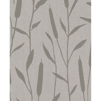 Topchic Papel De Pared Reed Plumes Beige Metalizado Noordwand