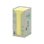 Post-it Torre Notas Adhesivas 16 Blocs 100h Amarillo 76x76mm Reciclado Ft510110347