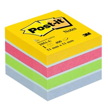 Notas Adhesivas Post-it 3m Mini Cubo Ultra 400 Hojas 51 X 51mm