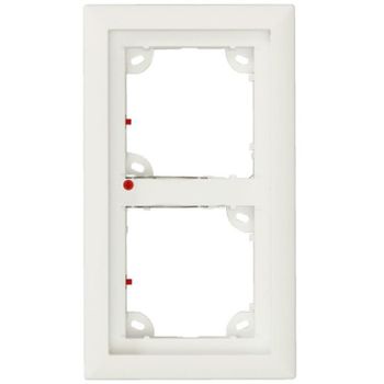 Mobotix Double Frame, White  (p/n:mx-opt-frame-2-ext-pw)