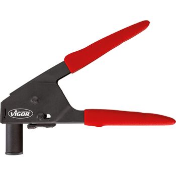 Vigor V4196 Alicate Para Remaches De Plástico ∙220 Mm ∙ Número De Herramientas: 41