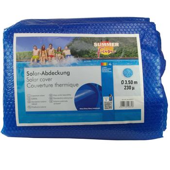 Cubierta Solar Para Piscina De Verano Redonda Pe Azul 350cm Summer Fun