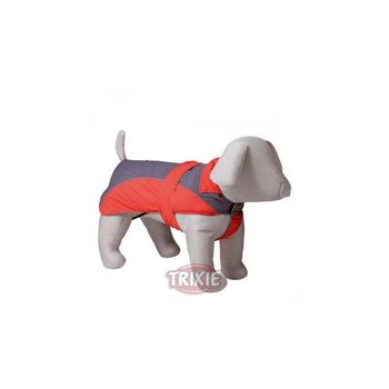 Abrigo Para Perros Impermeable Lorient Rojo-gris Trixie