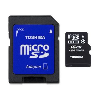 Toshiba Tarjeta Microsdhc 16gb Clase 4 M102 (adapt)