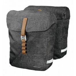 Tubus Juego De Alforjas Sistema Racketime Heda Con Adaptador Snapit 31.5x37.5x45 Cm Gris