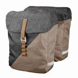 Tubus Juego De Alforjas Sistema Racketime Heda Con Adaptador Snapit 31.5x37.5x45 Cm Marron/gris