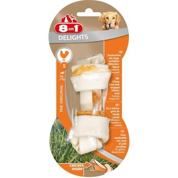 8in1 Chicken Bone Cheese Delights S - Para Perros - Caja De 6 Bolsitas