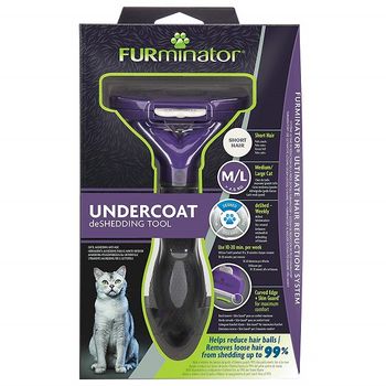 Cepillo Para Gatos Furminator Gato Pelo Corto - Talla M/l (> 4,5 Kg)