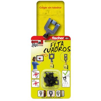 Cuelgacuadro Sin Clavos 8 Pzs - Fischer - 518168 - 8 Kg..