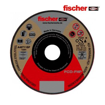 Disco Fcd-fhp 115x1x22,23 Inox Fischer - Neoferr..