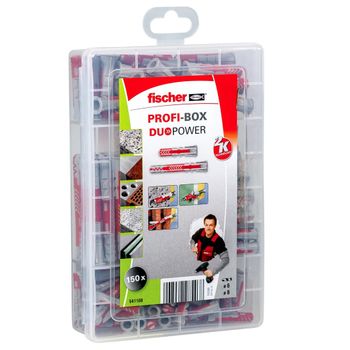 Fischer Juego De Espiches Profi-box Duopower Corto/largo 150 Pzas Fischer