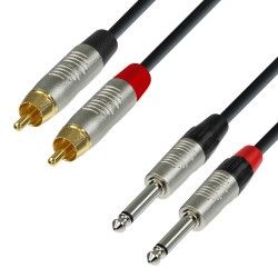 Adam Hall Cable Rean 2 X Rca - 2 X Jack 1'5m