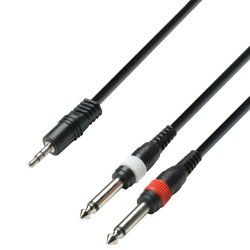 Adam Hall Cable Mini Jack St - 2 X Jack 3m K3ywpp0300