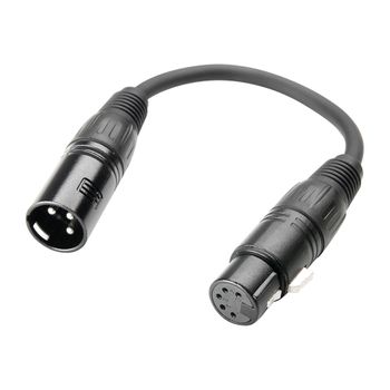 Adam Hall Cable Dmx K3dhm0020 Adaptador Xlrh5 - Xlrm3 0.2m